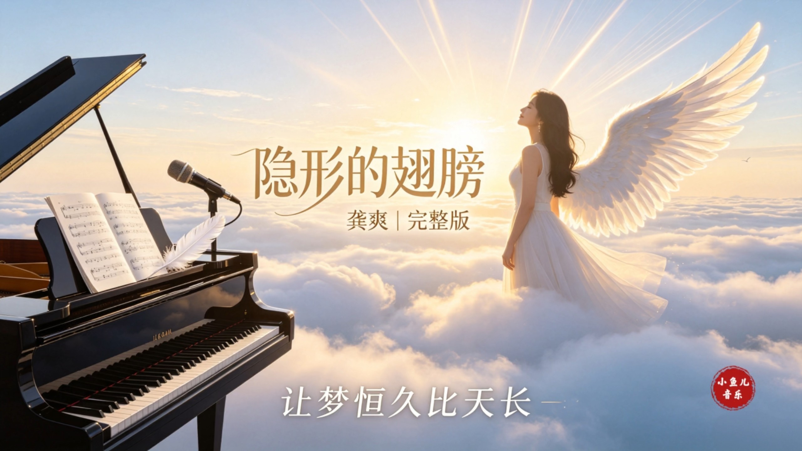 龚爽《隐形的翅膀》完整版，实力女声演绎，歌声温暖治愈