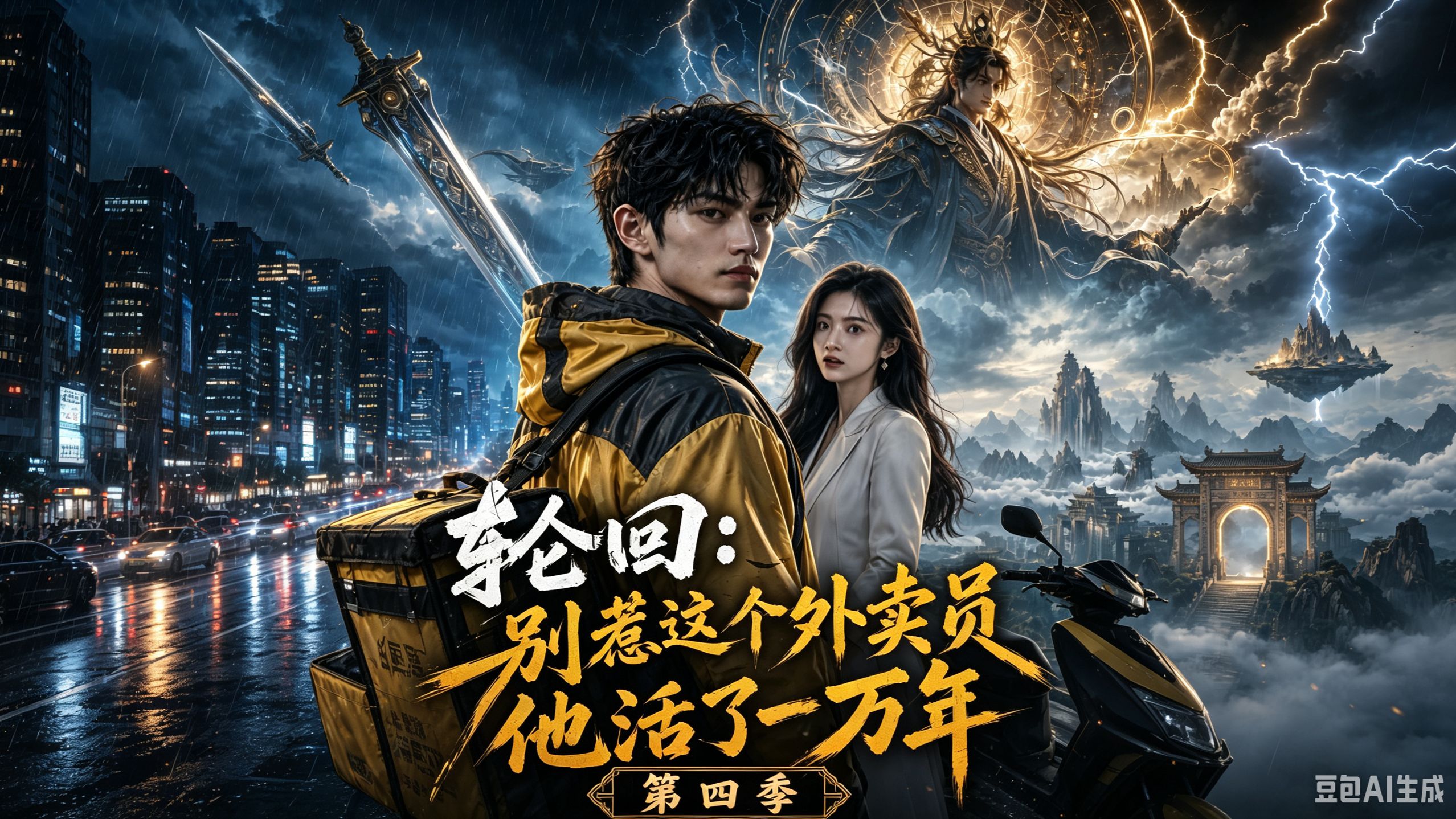 《轮回：别惹这个外卖员他活了一万年第四季》万年仙尊跌落境界化身外卖员，邂逅佳人，踏破都市探寻飞升真相。