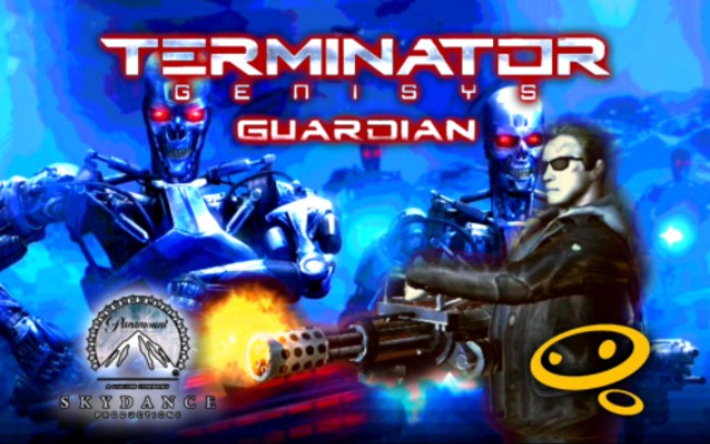 2015年的电影改编手游《终结者创世纪：守护者(Terminator Genisys: Guardian)》终结者主题手机游戏