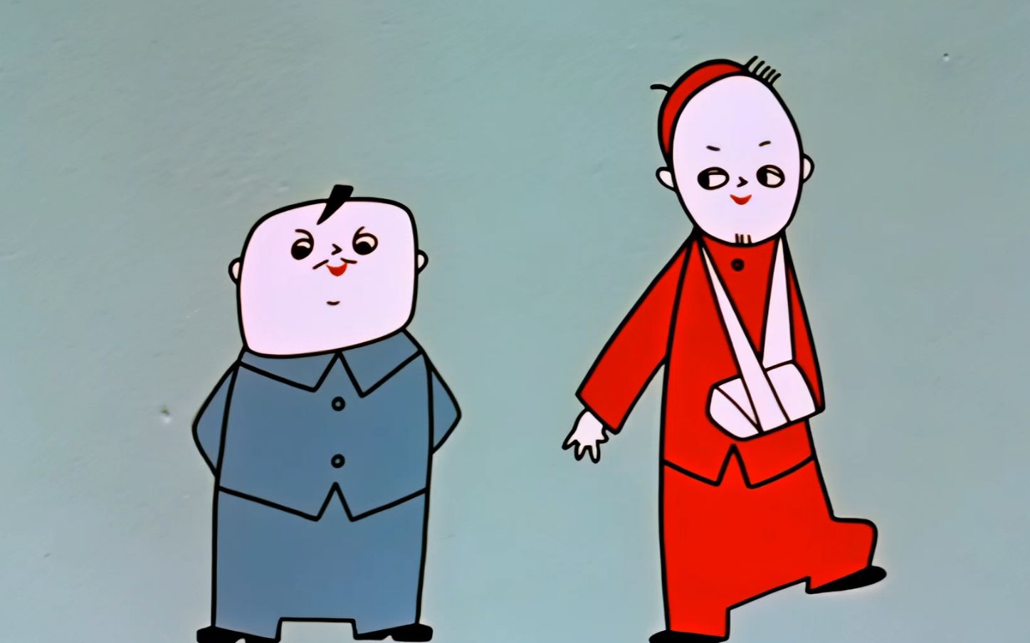小时候图一乐的《没头脑和不高兴》，现在看就是活生生的现实隐喻