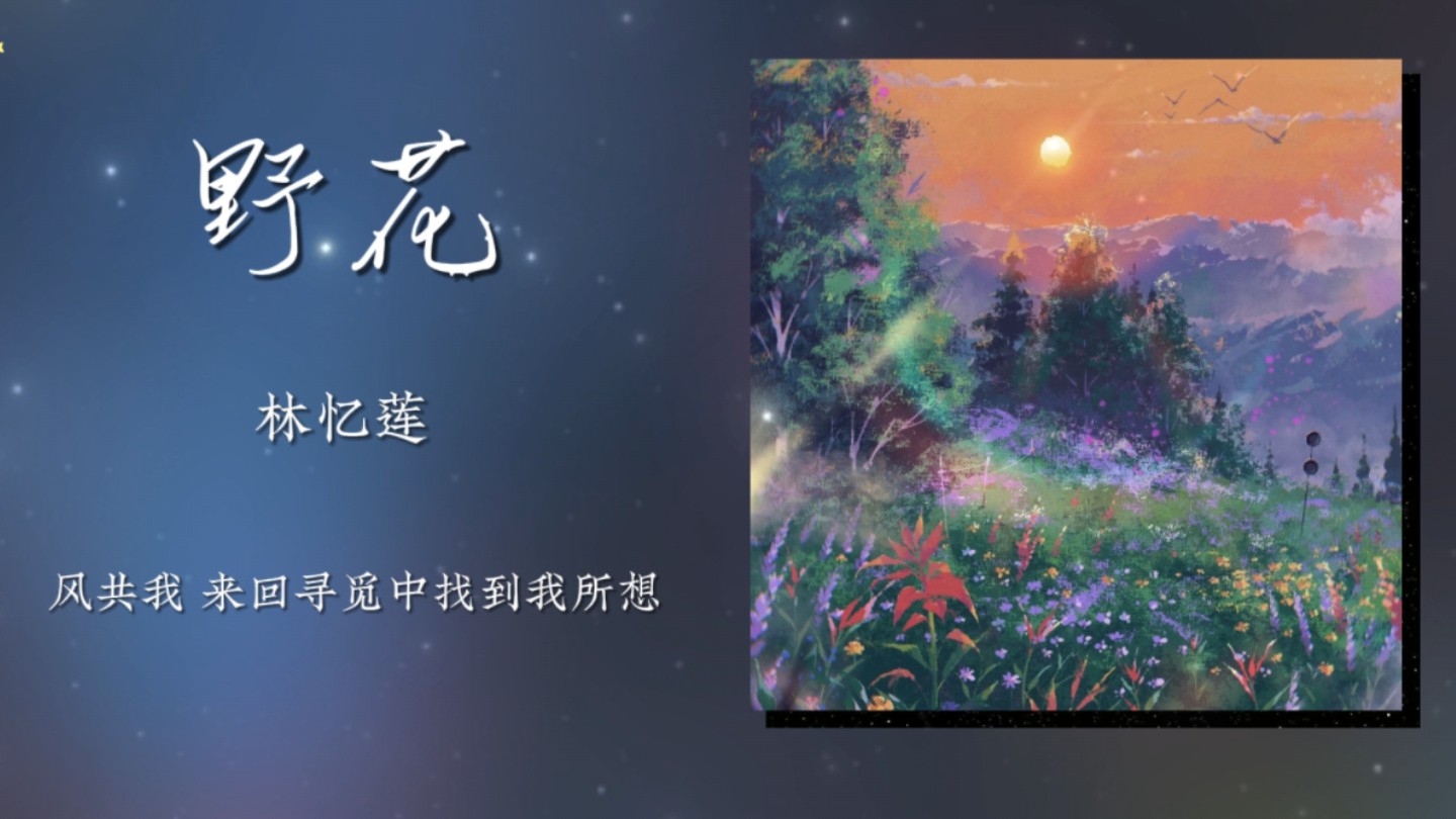《野花》林忆莲｜“那个人一定值得你的所有等待”