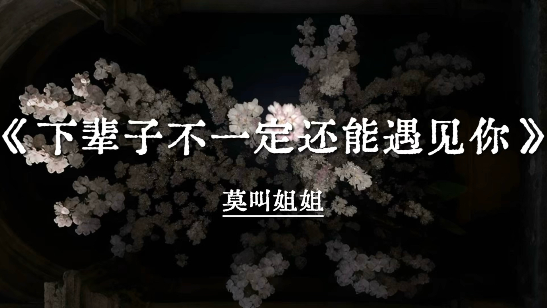 “所以我很珍惜，不敢大意”｜《下辈子不一定还能遇见你》-莫叫姐姐