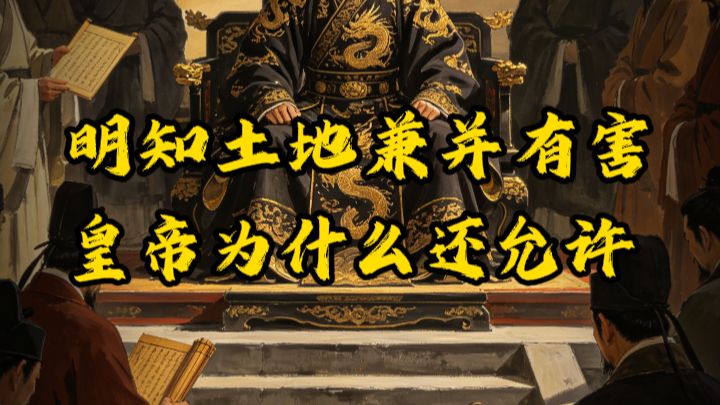 明知道土地兼并有害，皇帝为什么还允许土地兼并？