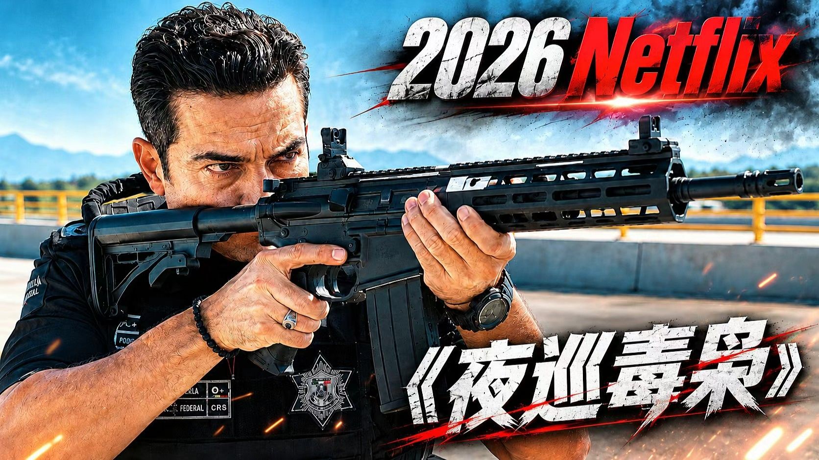 2026最新动作狠片《夜巡毒枭》！洛杉矶最神秘夜巡队，白天当警察，晚上却是最恐怖的噩梦！