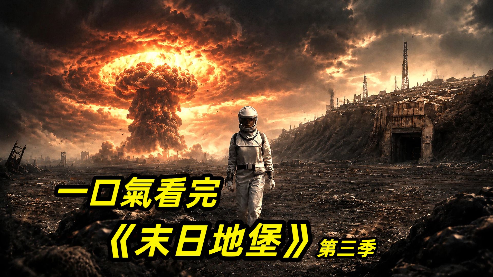 【阿奇】核大战引发世界末日，幸存者躲在地下避难/一口气看完科幻惊悚剧《末日地堡》第三季
