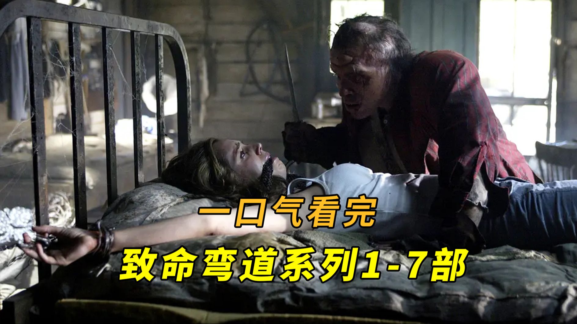 【大鹏】一口气看完系列，重口味恐怖片《致命弯道》系列7部