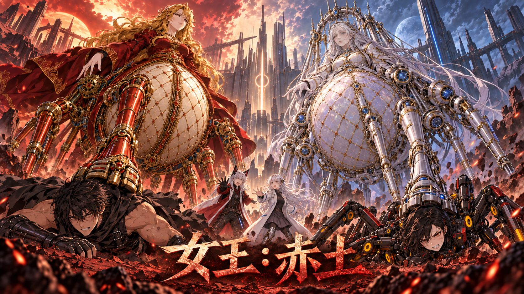 女王：赤土，原创科幻漫剧12分钟完整版，War never changes 【AI全民制作人】