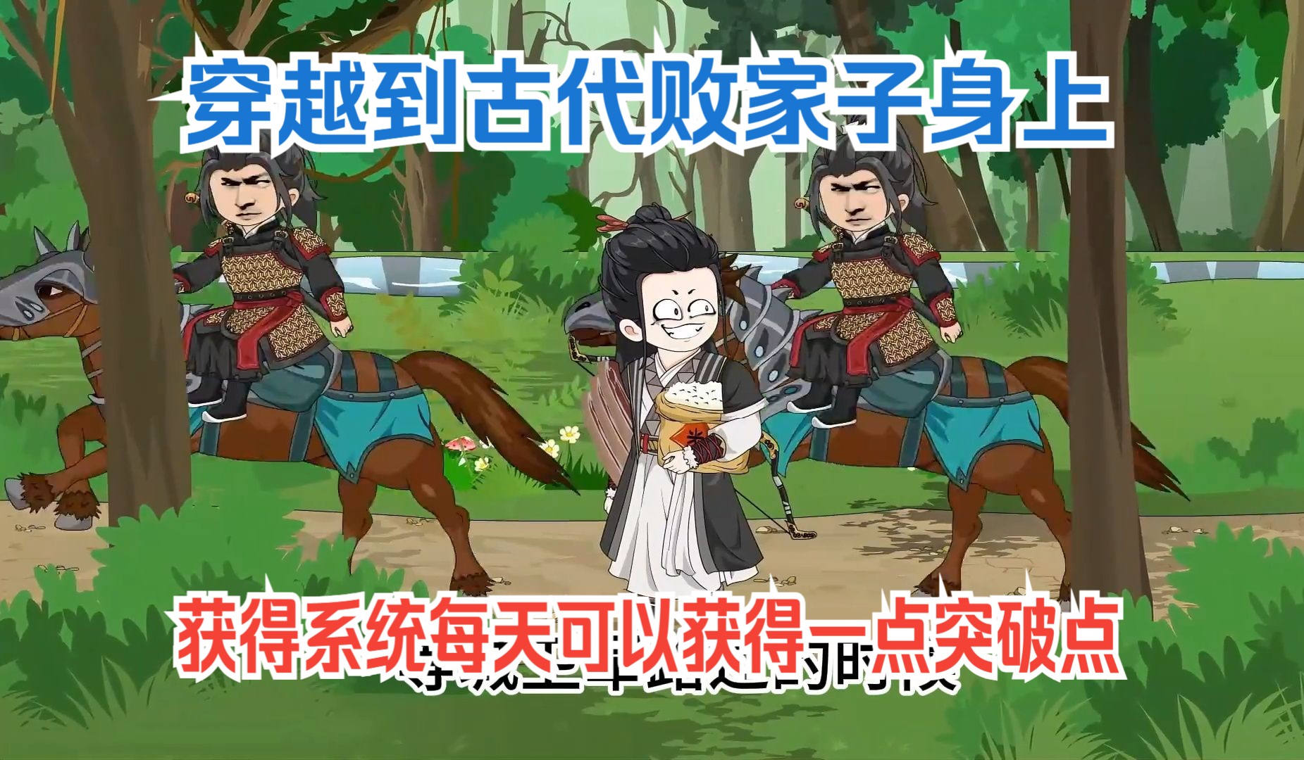 穿越到古代败家子身上，获得系统每天可以获得一点突破点~