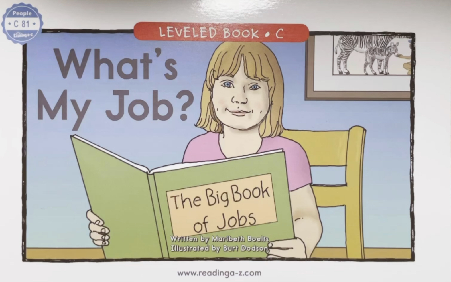 少儿英语RAZ分级阅读C 81 What’s My Job? 我的工作是什么？