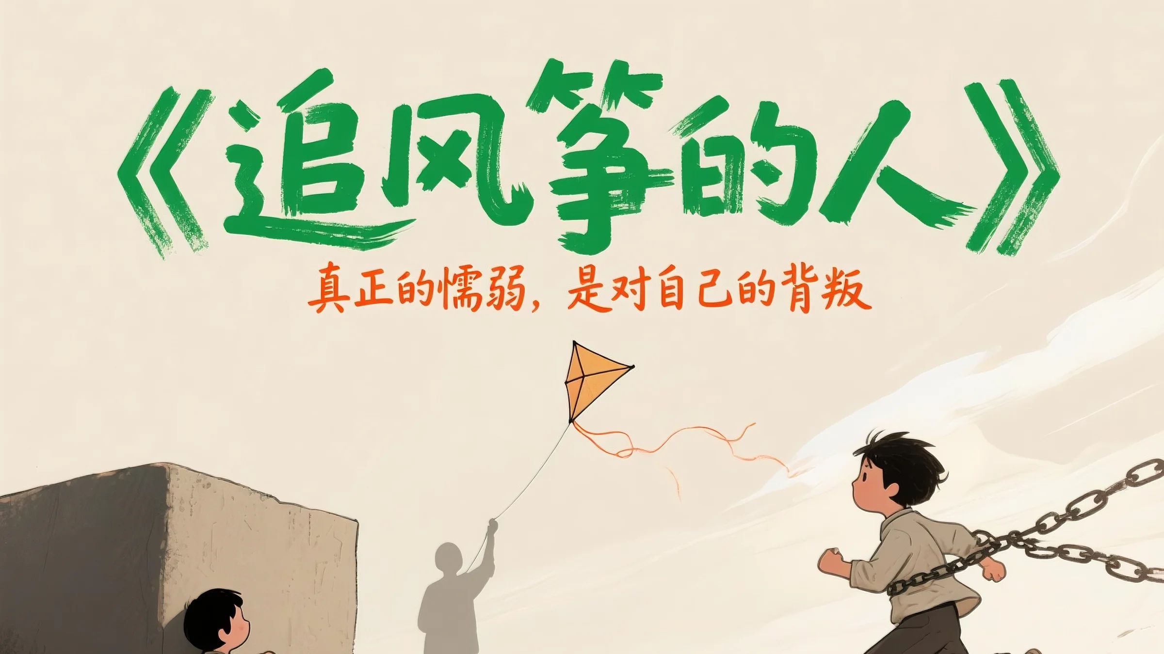 我们害怕的从来不是失败，而是面对！10分钟读懂《追风筝的人》的核心启示，你会重新认识自己内心的懦夫