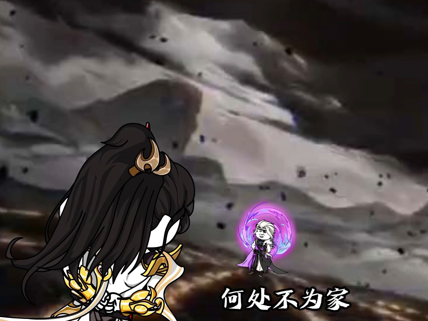 男儿走四方，何处不为家，死在哪里，葬在哪里，天下青山一样！风萧萧兮易水寒，一去是否还能还？