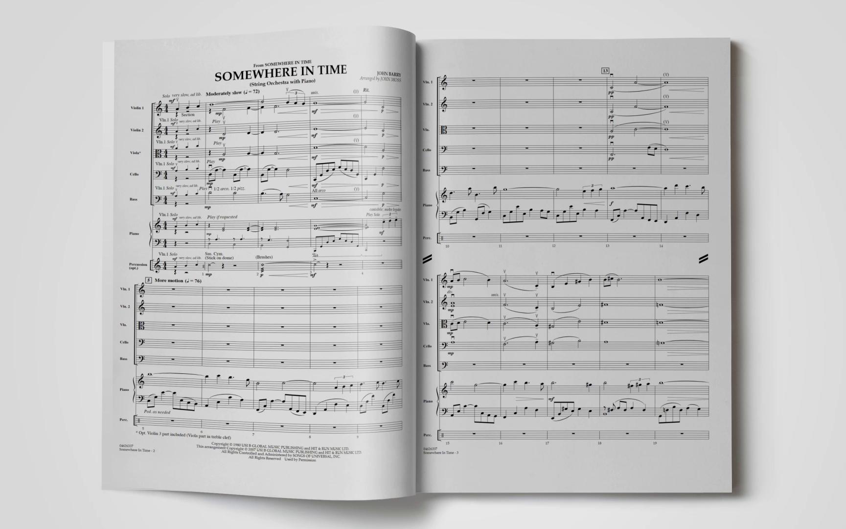 时光倒流七十年Somewhere in Time 交响弦乐作品