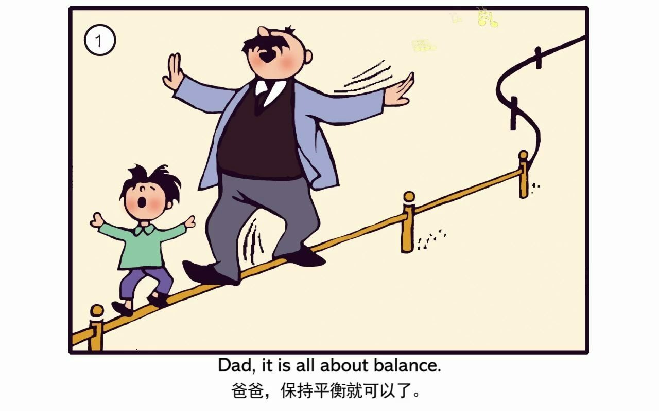 【英语启蒙】Father and son.父与子.漫画改编.中英字幕