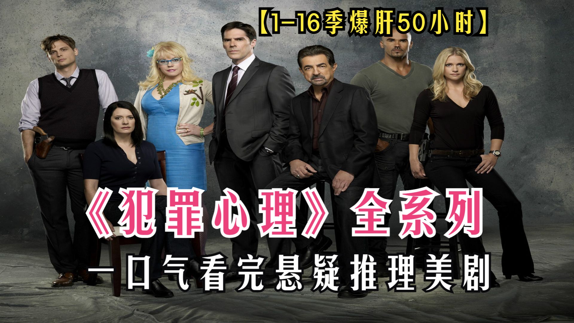 一口气看完悬疑推理美剧《犯罪心理》二百六十个案件！豆瓣评分9.4，一部连载15年的悬疑美剧，心理侧写究竟有多神？