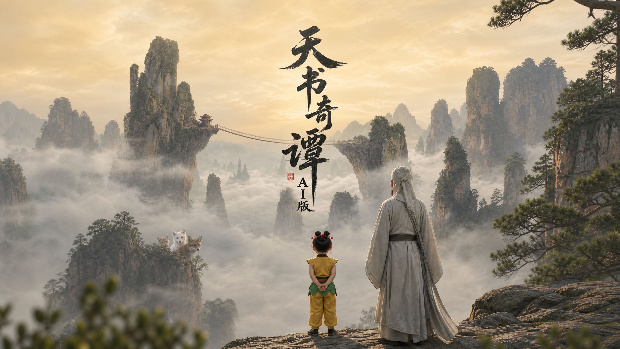 AI仿真人《天书奇谭》1小时修复完整合集版【AI全民制作人】
