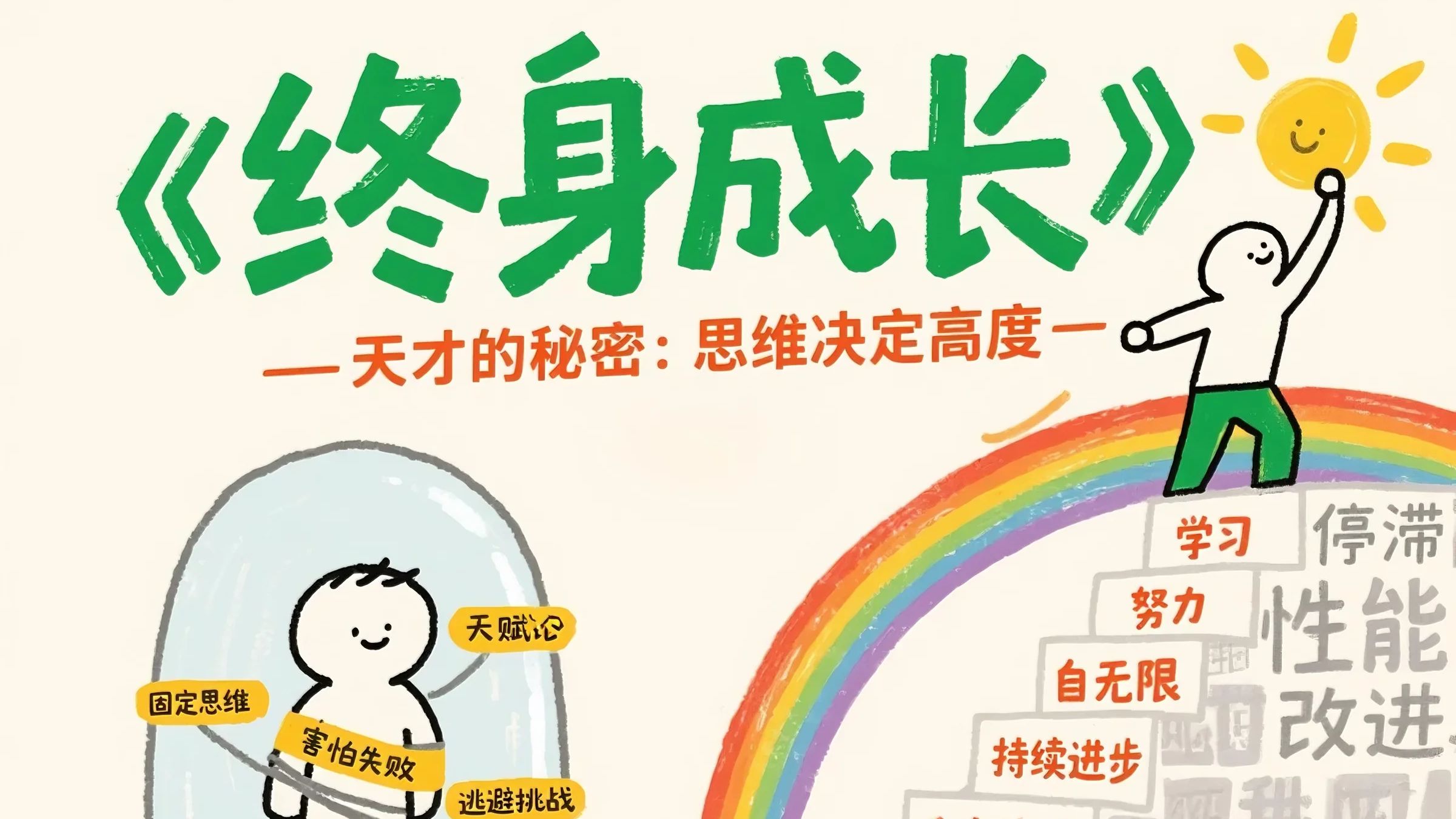 原来你不是没天赋，而是被'固定型思维'PUA了！《终身成长》揭秘：这3个思维陷阱正在毁掉你的人生！