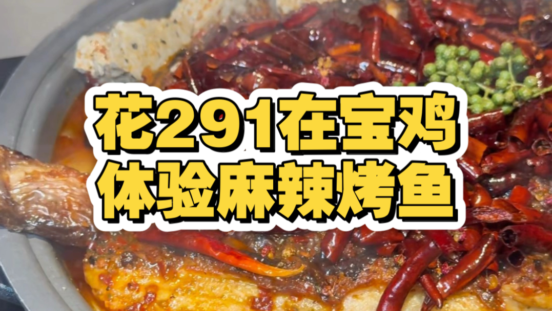 花291在宝鸡体验麻辣烤鱼，看看到底有多快乐