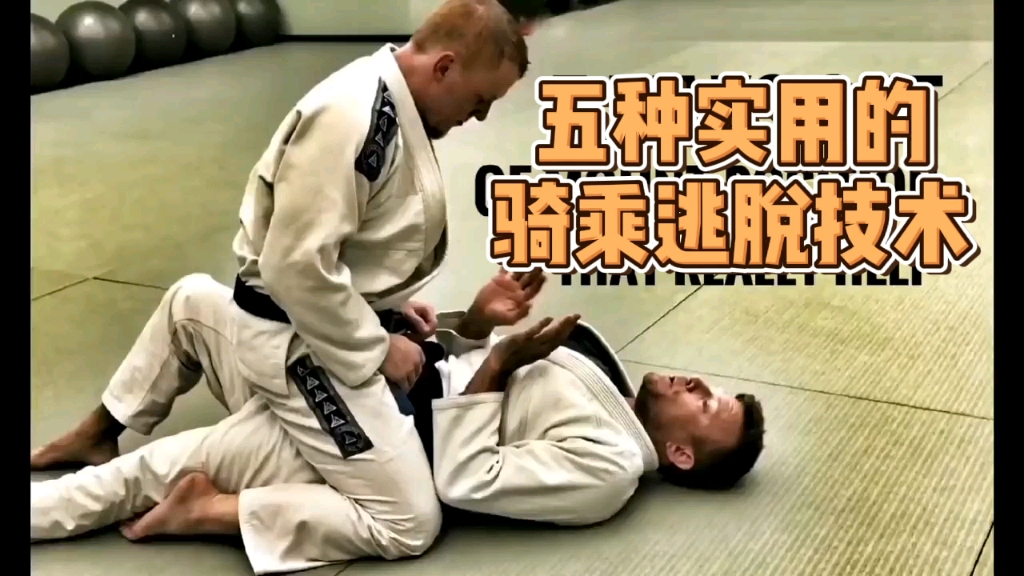 【字幕听译】五种实用的骑乘逃脱技术