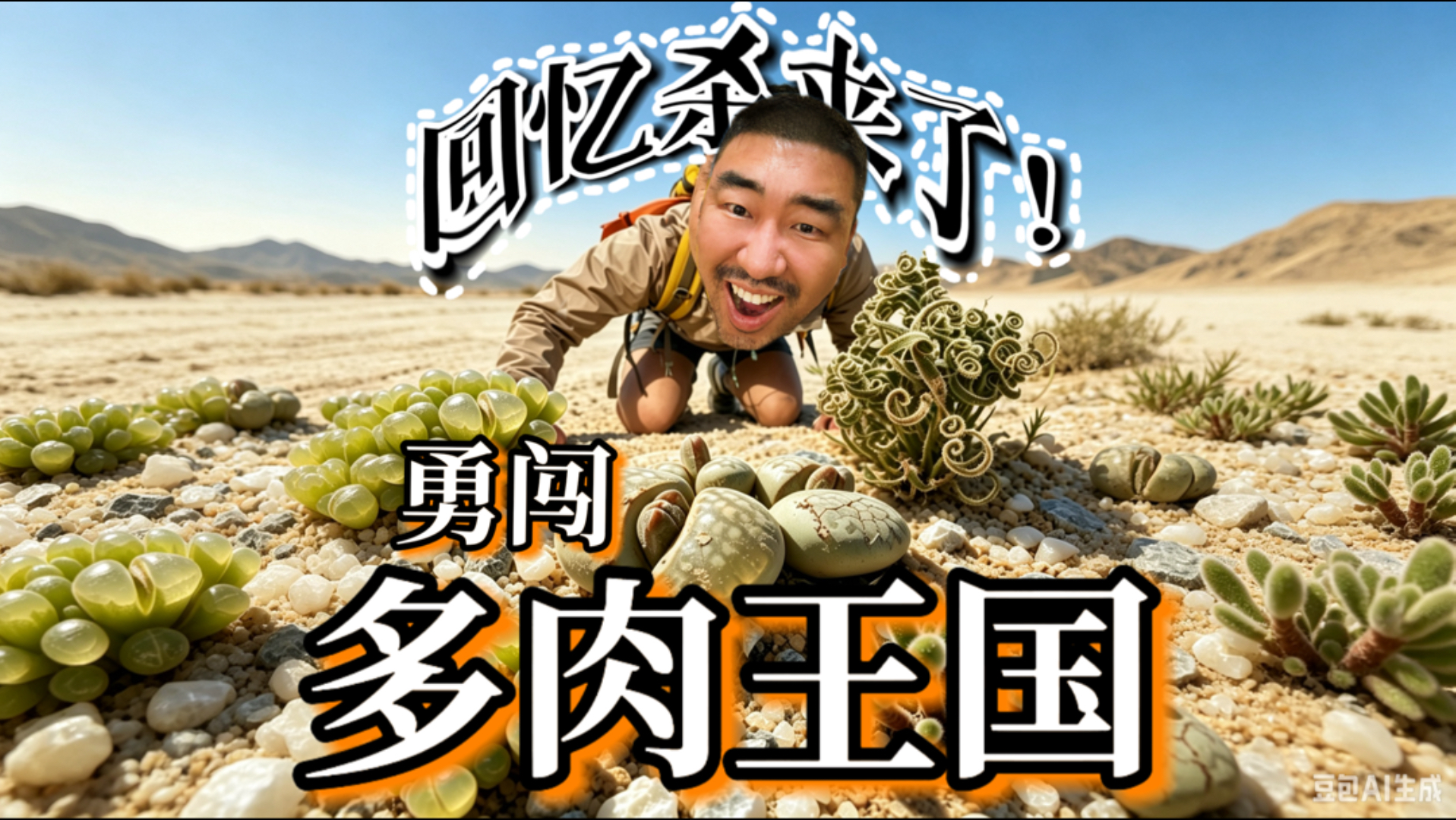 纳马夸兰探险！我们来到了多肉的王国，在艰苦的环境下竟然进化成这么可爱的植物！