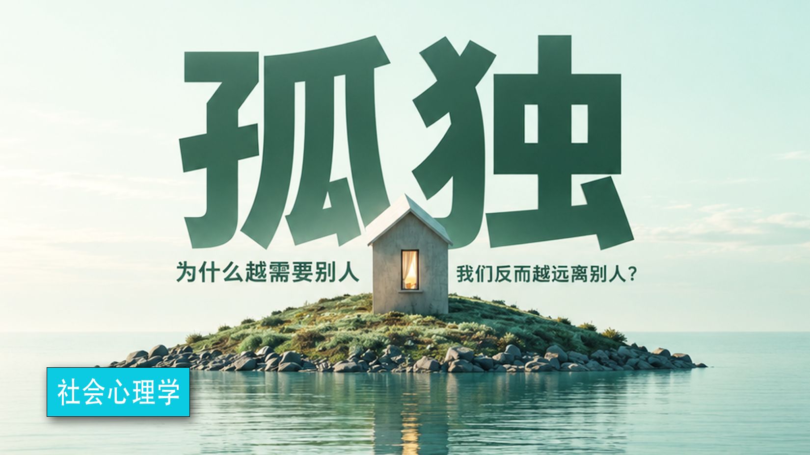 孤独：为什么越需要别人，我们反而越远离别人？