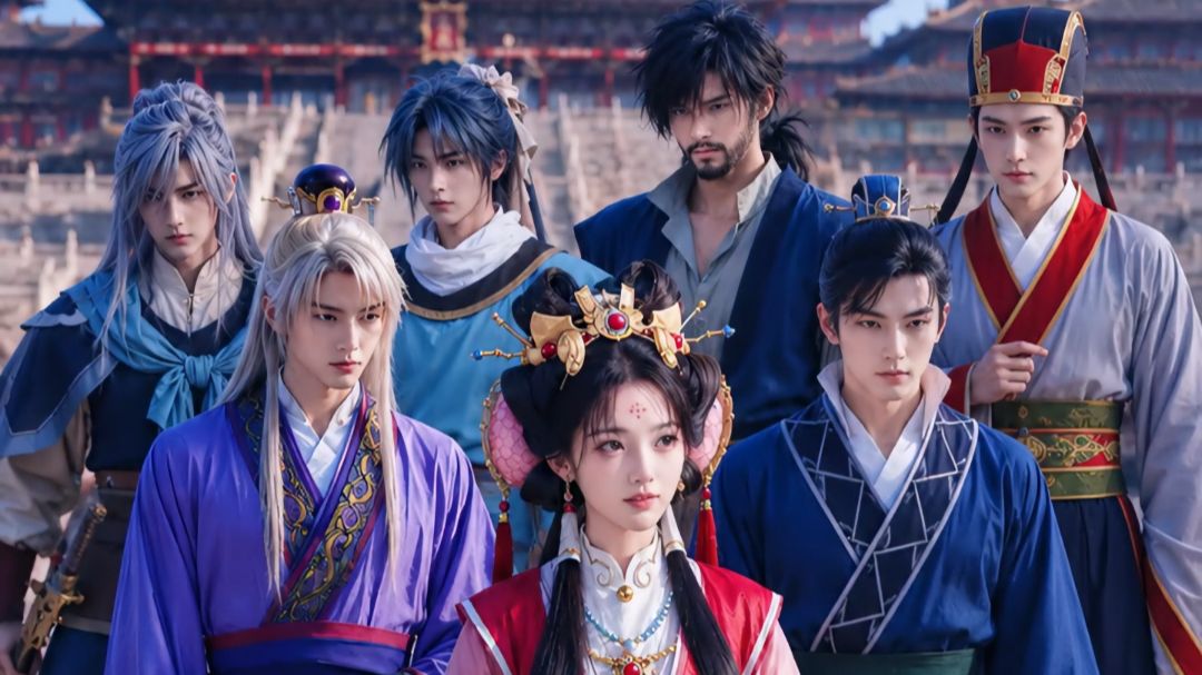 《彩云国物语》真人版拍摄现场（上） #彩云国物语 #红秀丽 #紫刘辉 #茈静兰 #蓝楸瑛