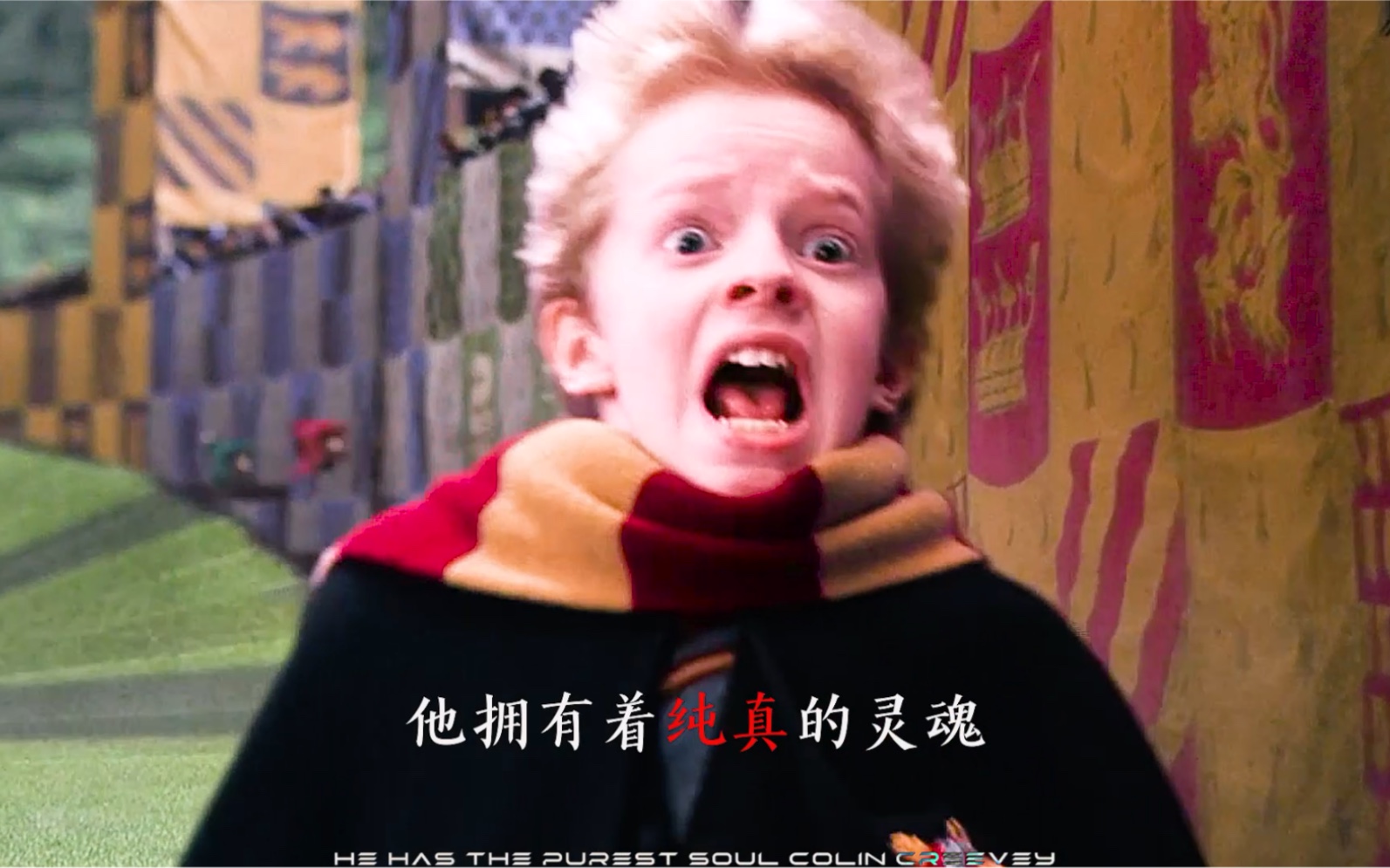 他有着纯洁的灵魂，致真正的格兰芬多，科林·克里维
