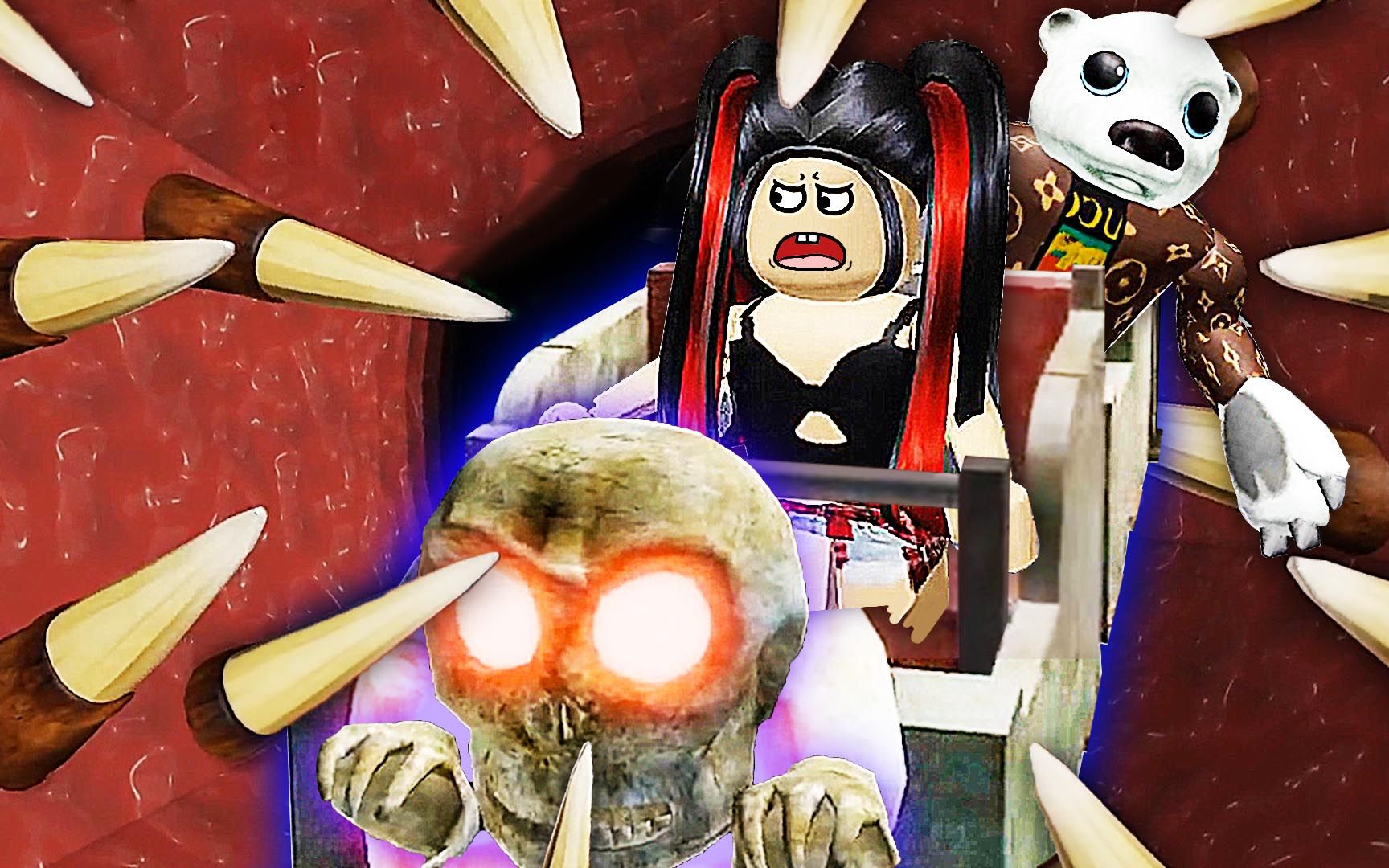 Roblox逃离马戏团 爆笑兄妹去看马戏被吞进了深渊巨口 屌德斯小熙