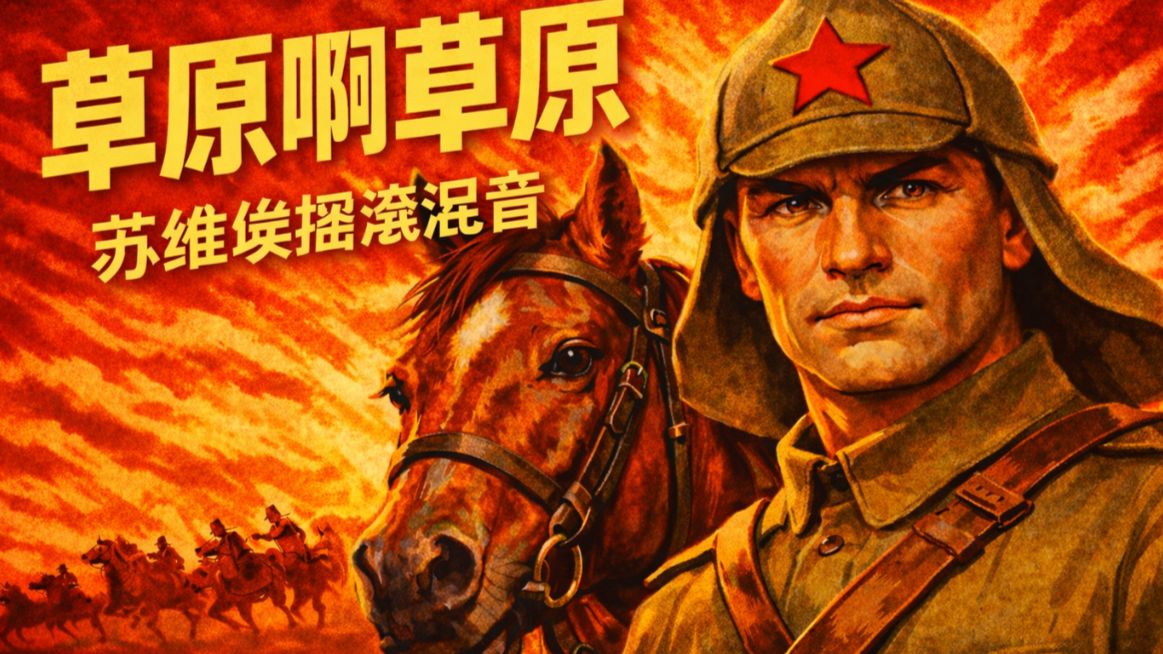 【苏联红歌】《草原啊草原》热血摇滚版 (Полюшко поле)