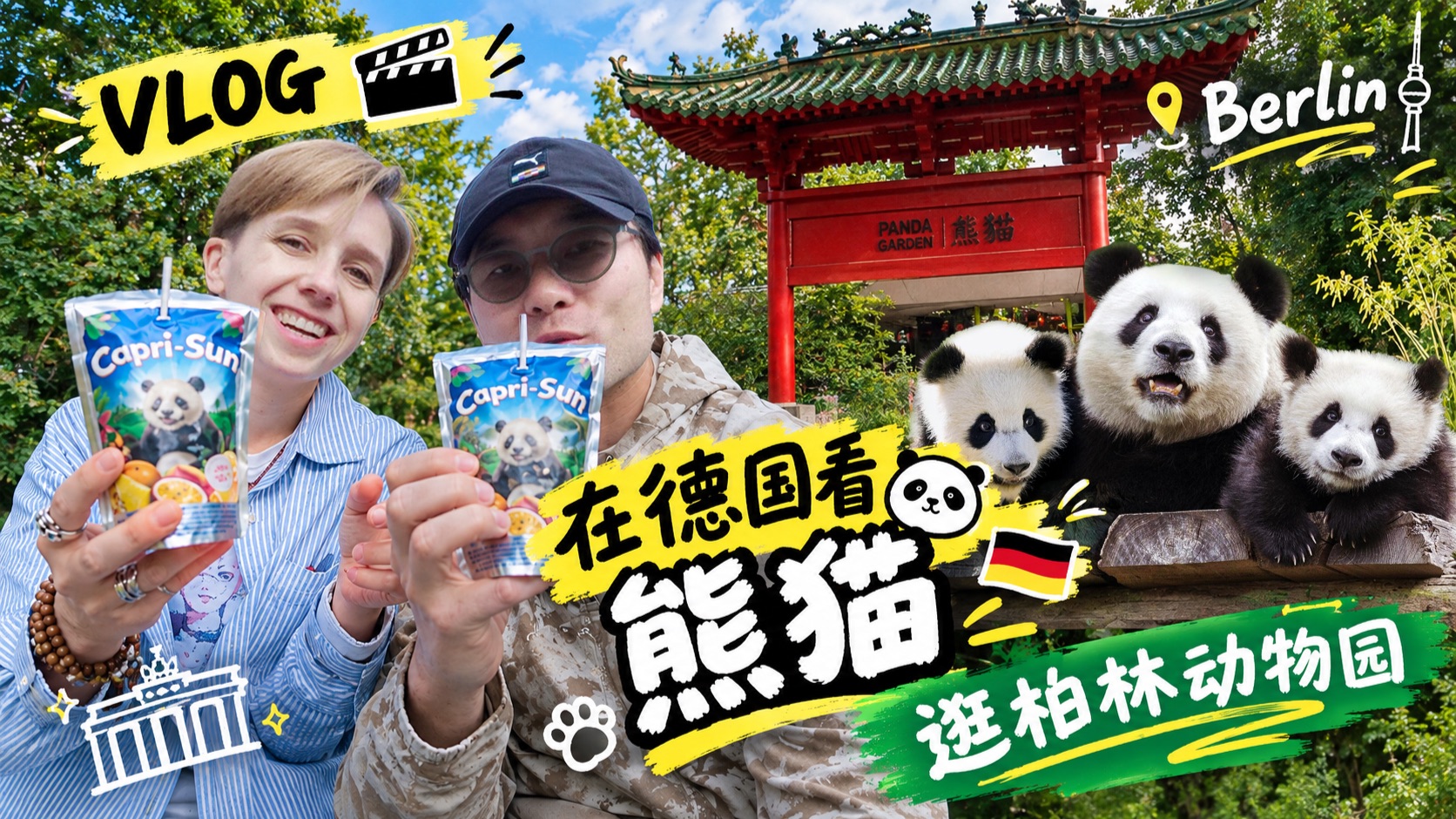 终于在德国看到大熊猫了！柏林动物园真是轻松休闲的好去处！