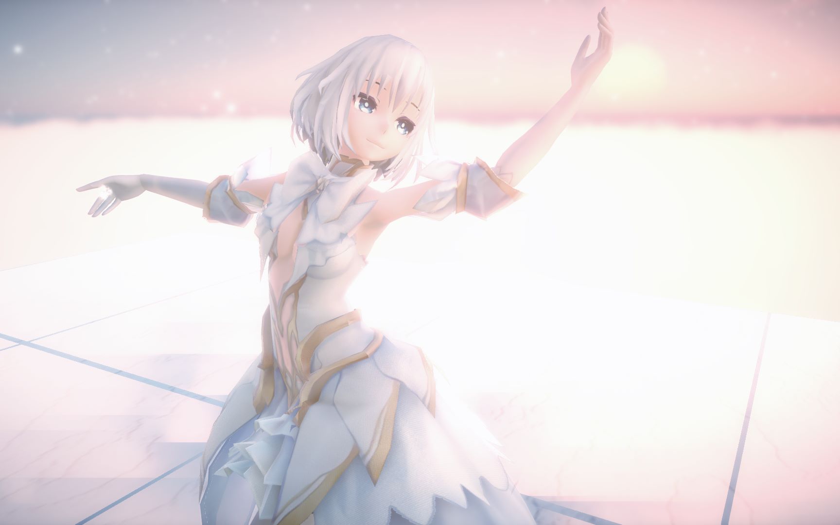 【唯美向MMD·生贺·鸢一折纸】我于绯色的云端起舞，遥望天际，将此舞献与心爱之人。