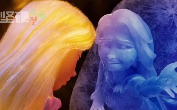 冰雪女王and长发公主：艾莎被冰冻，乐佩用魔法拯救了她