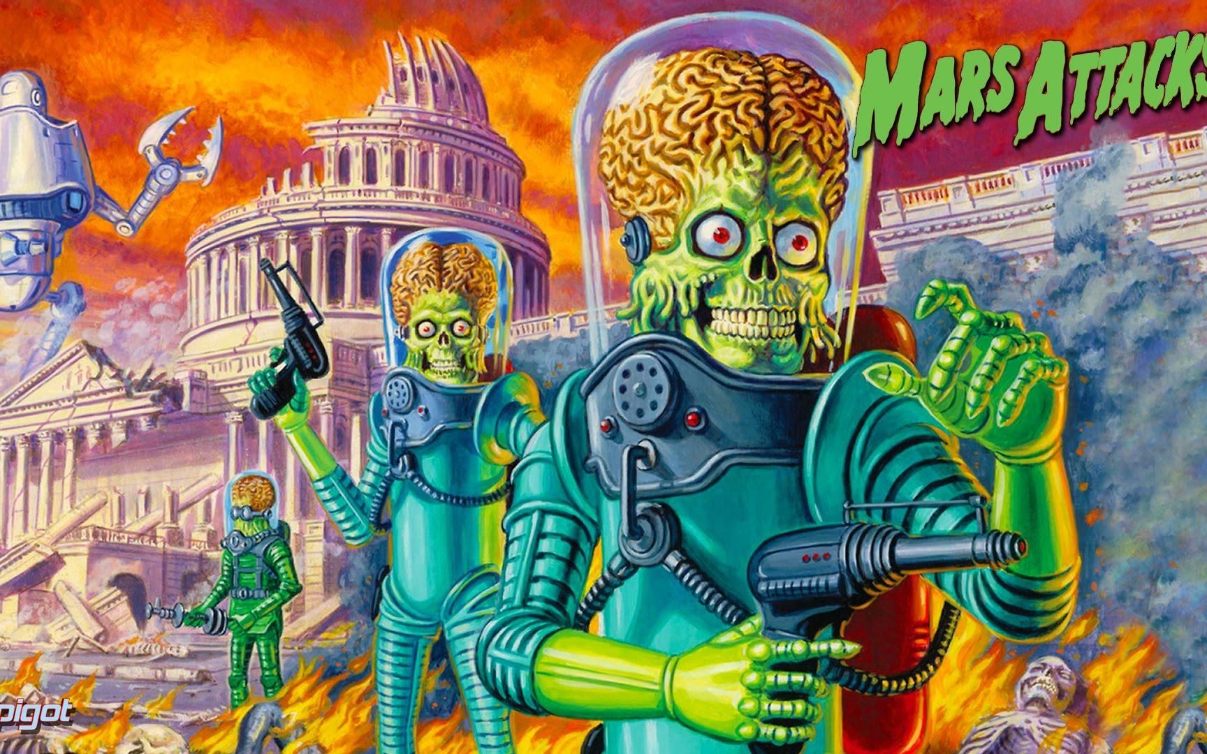 1962年，Topps公司发行科幻卡片套装《火星人进攻》