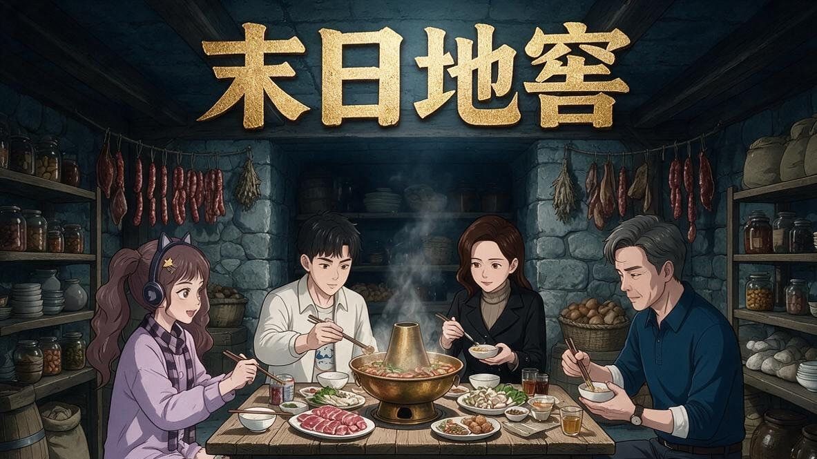 一口气看完时长47分钟《末日地窖》助眠版，祝大家晚安好梦。