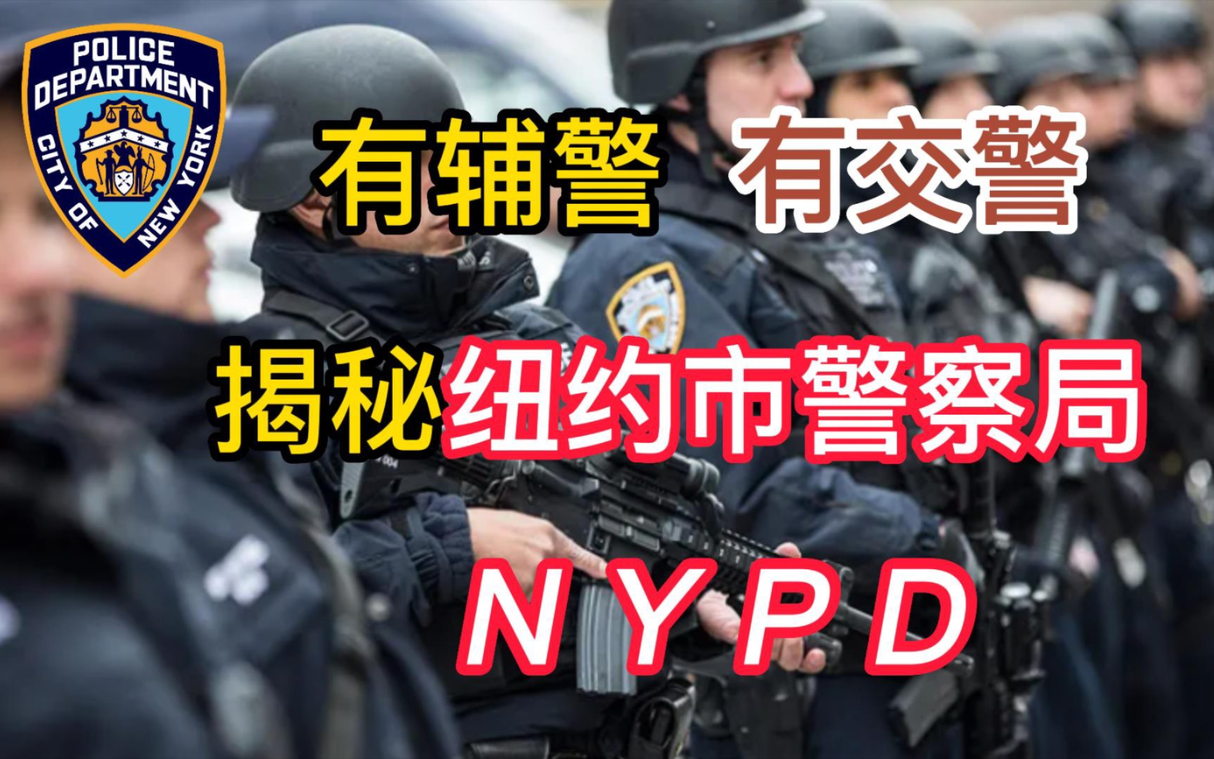 揭秘纽约市警察局    全美最大的警察局   辅警交警啥警察全都有