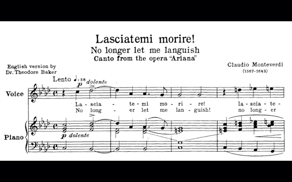 让我死亡！ Lasciatemi morire!