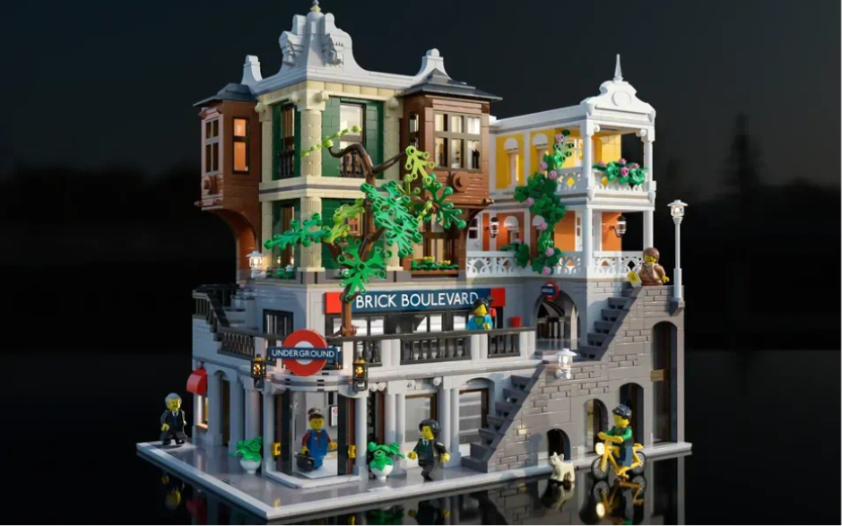 沉浸式拼乐高—人气moc街景作品 砖块大道 Brick Boulevard.