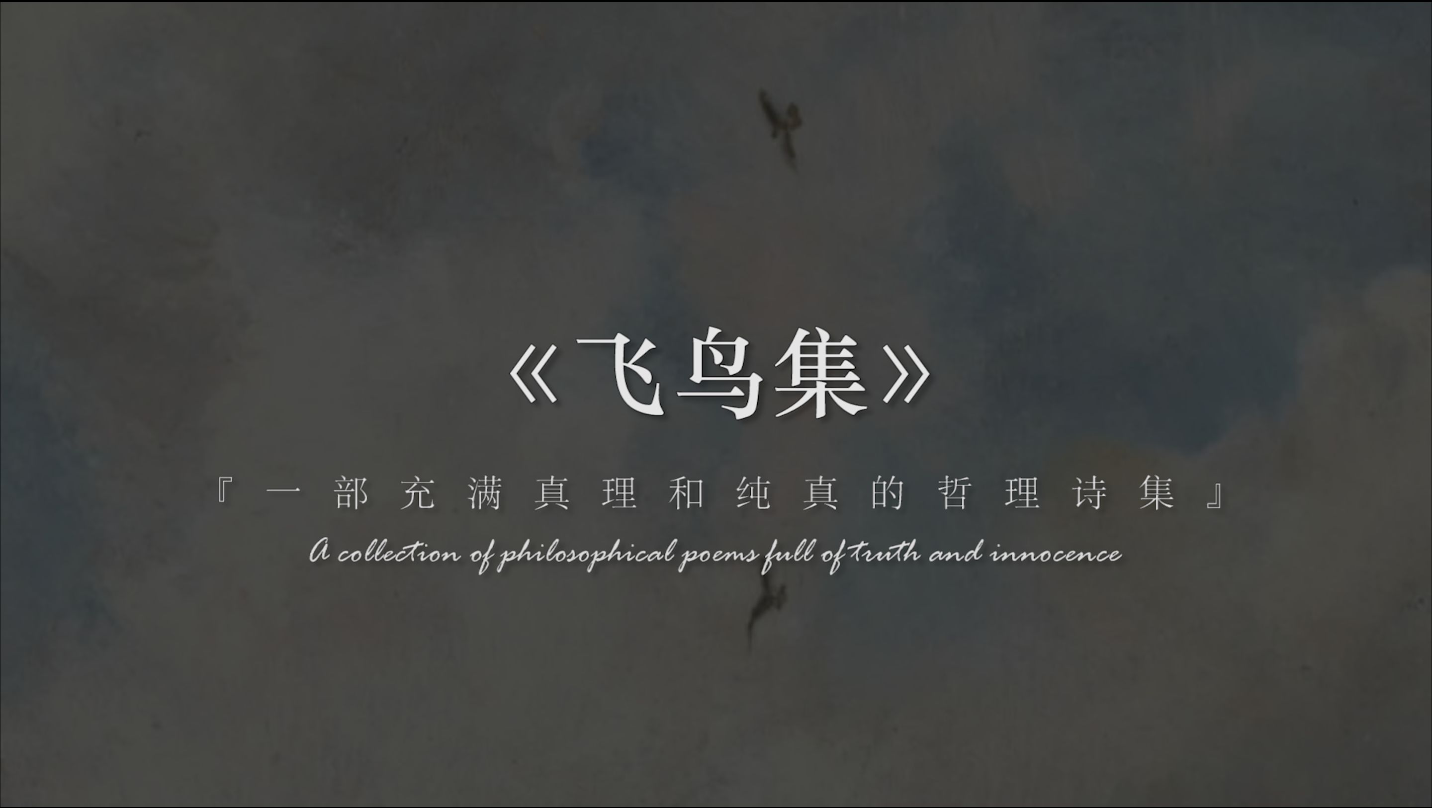 “我们看错了世界，却说世界欺骗了我们。”丨泰戈尔《飞鸟集》