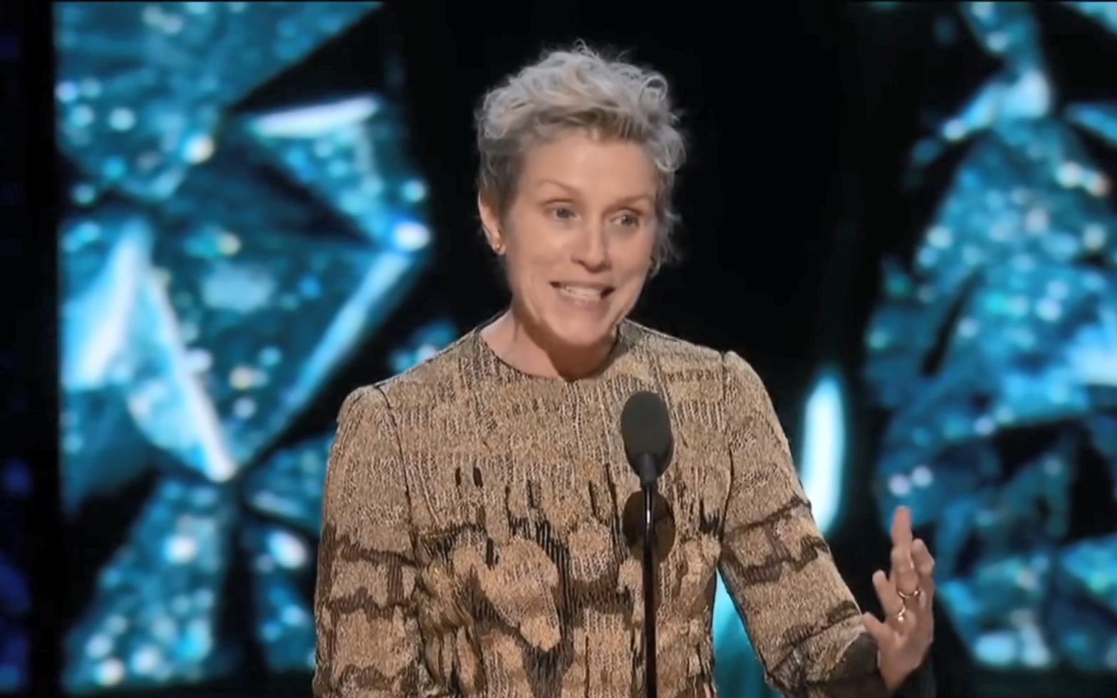 【第90届奥斯卡金像奖 2018年】〖最佳女主角〗弗兰西斯·麦克多蒙德 Frances McDormand 《三块广告牌》「得奖感言」