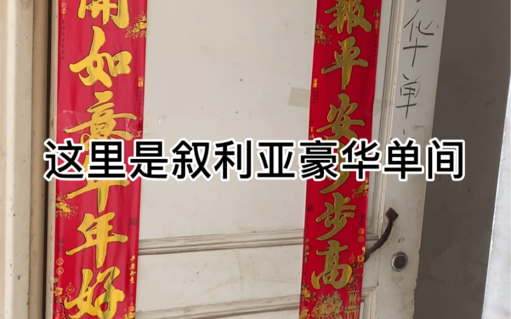 让大家参观一下我的叙利亚豪华单间