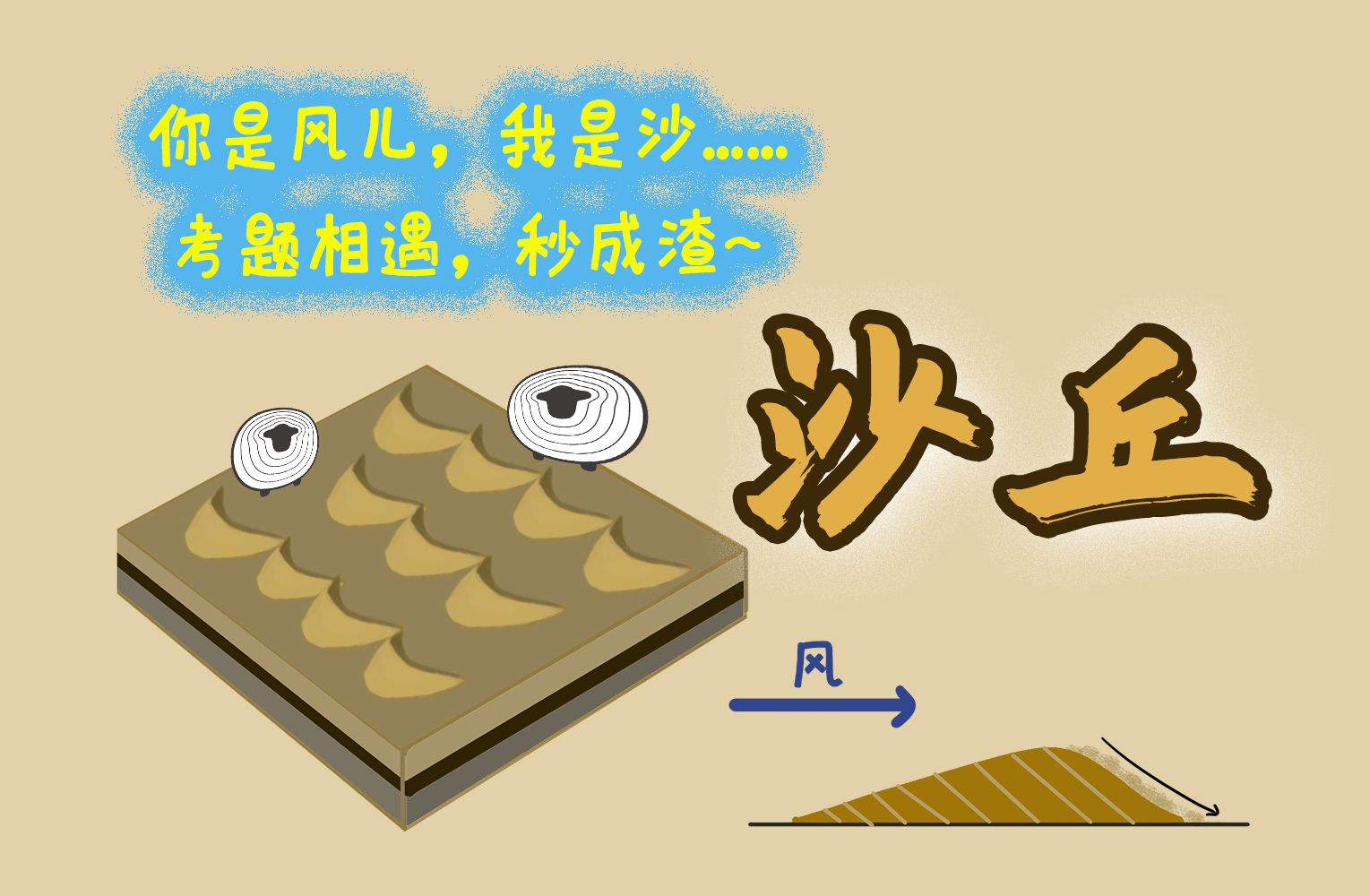 沙丘的成因和形态，7分钟讲透透！【羊羊地理 | 手绘动画61】