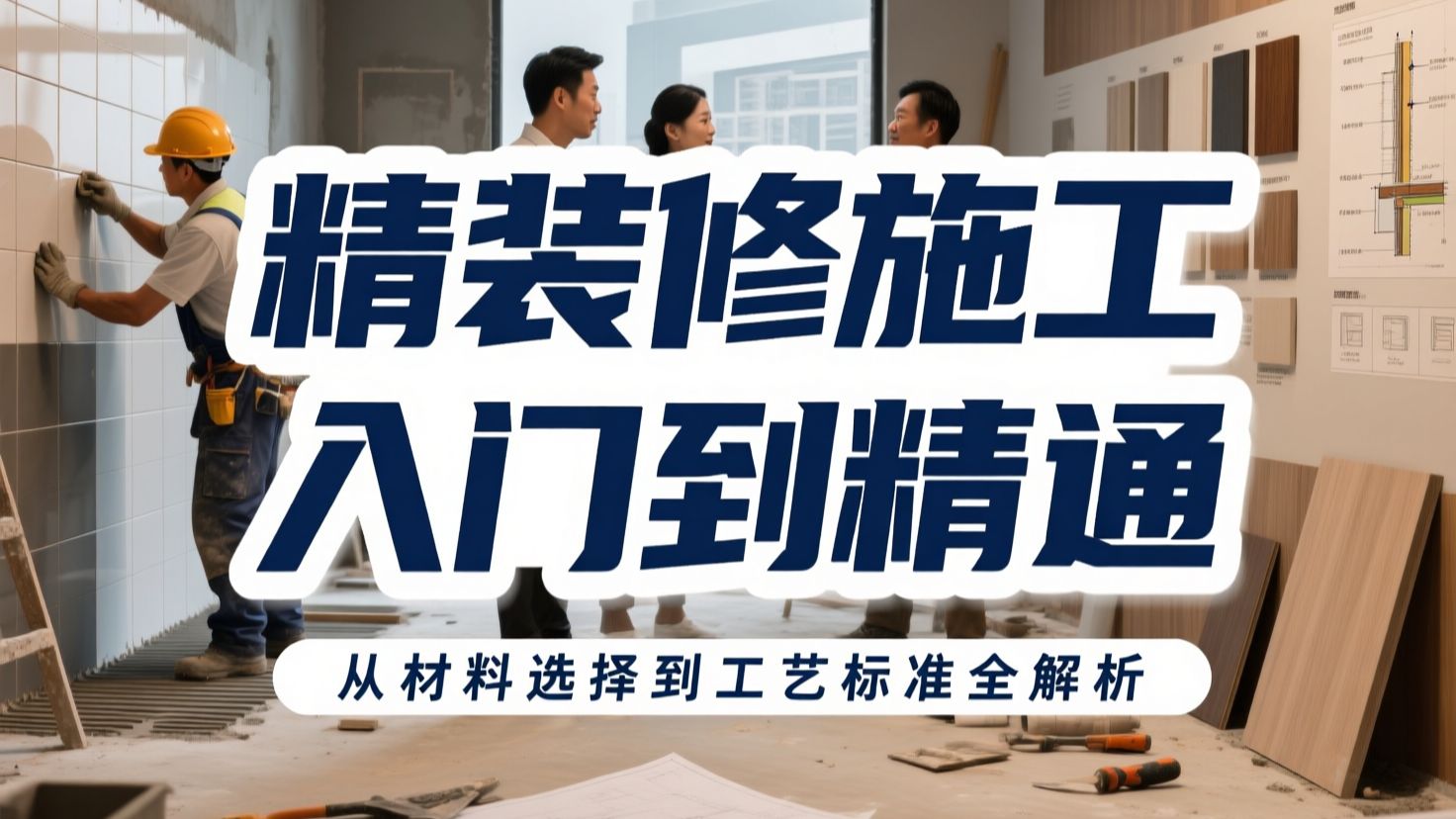 【69集全】精装修施工入门到精通，学完就能上手！