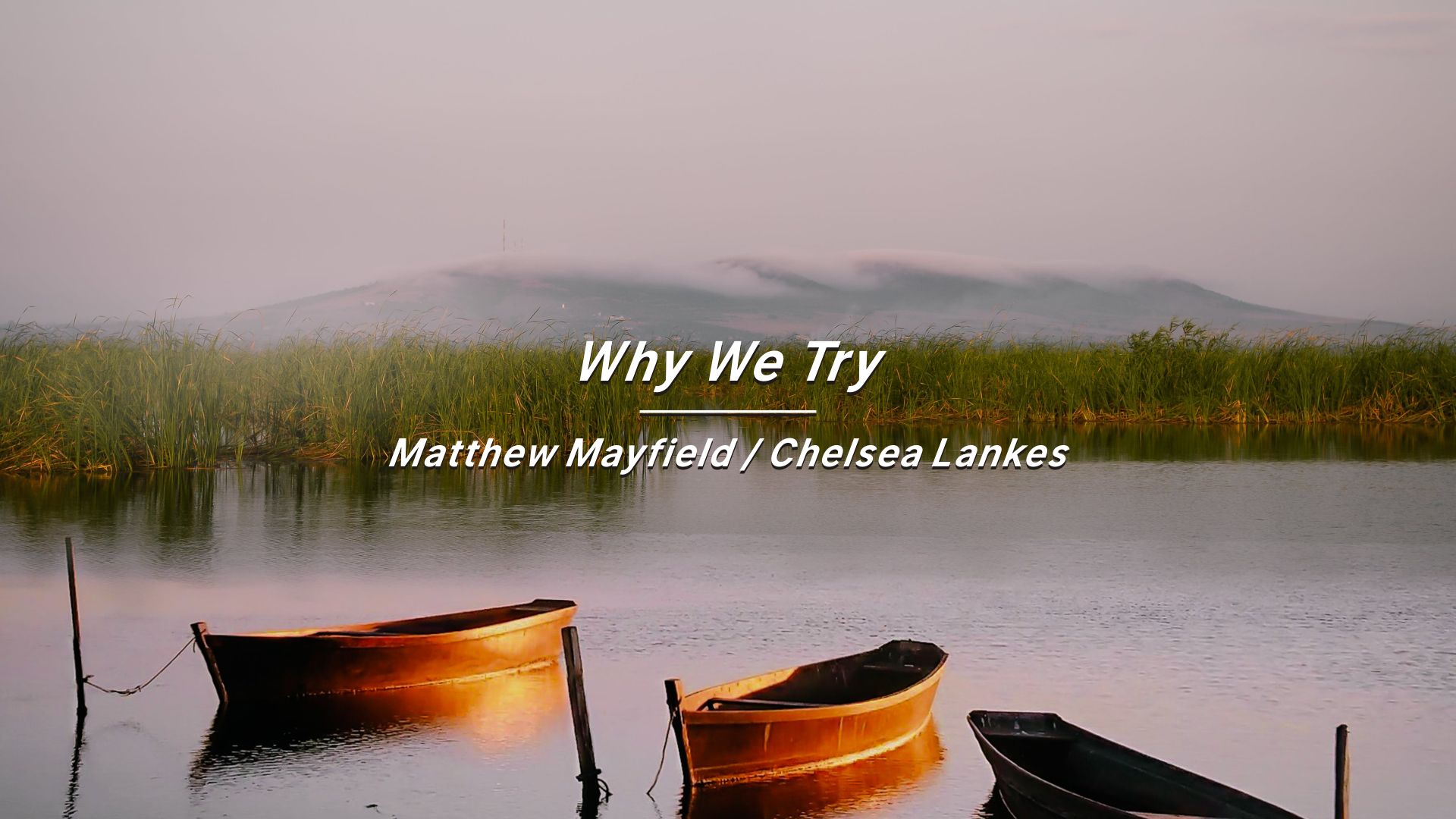 “等我听完一千遍就不想你了”《Why We Try》