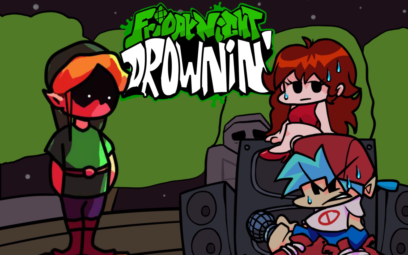 FNF阴间模组 Friday Night Drownin' 全流程