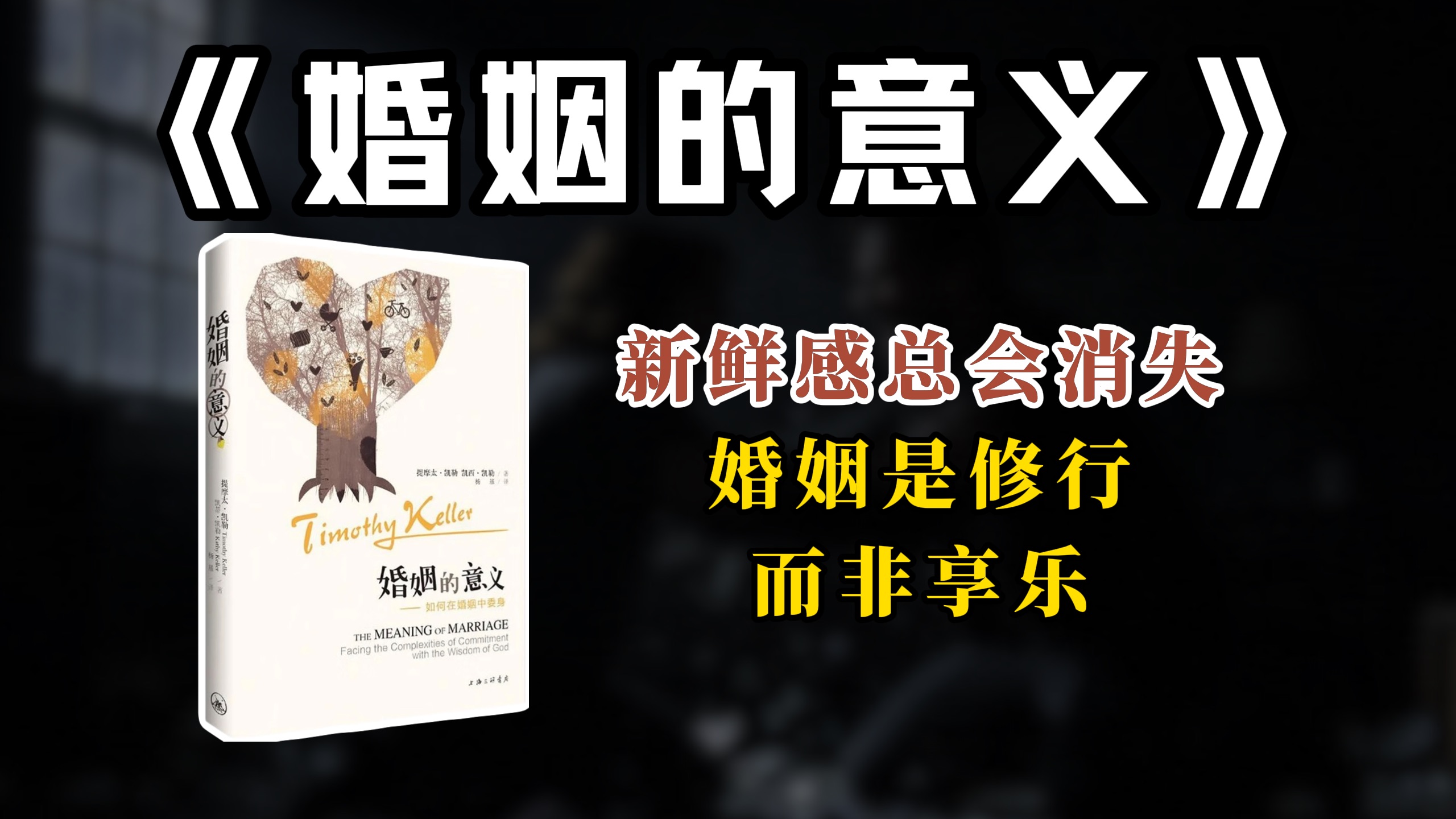 一地鸡毛的日子里，重新看懂婚姻与爱人——书籍《婚姻的意义》