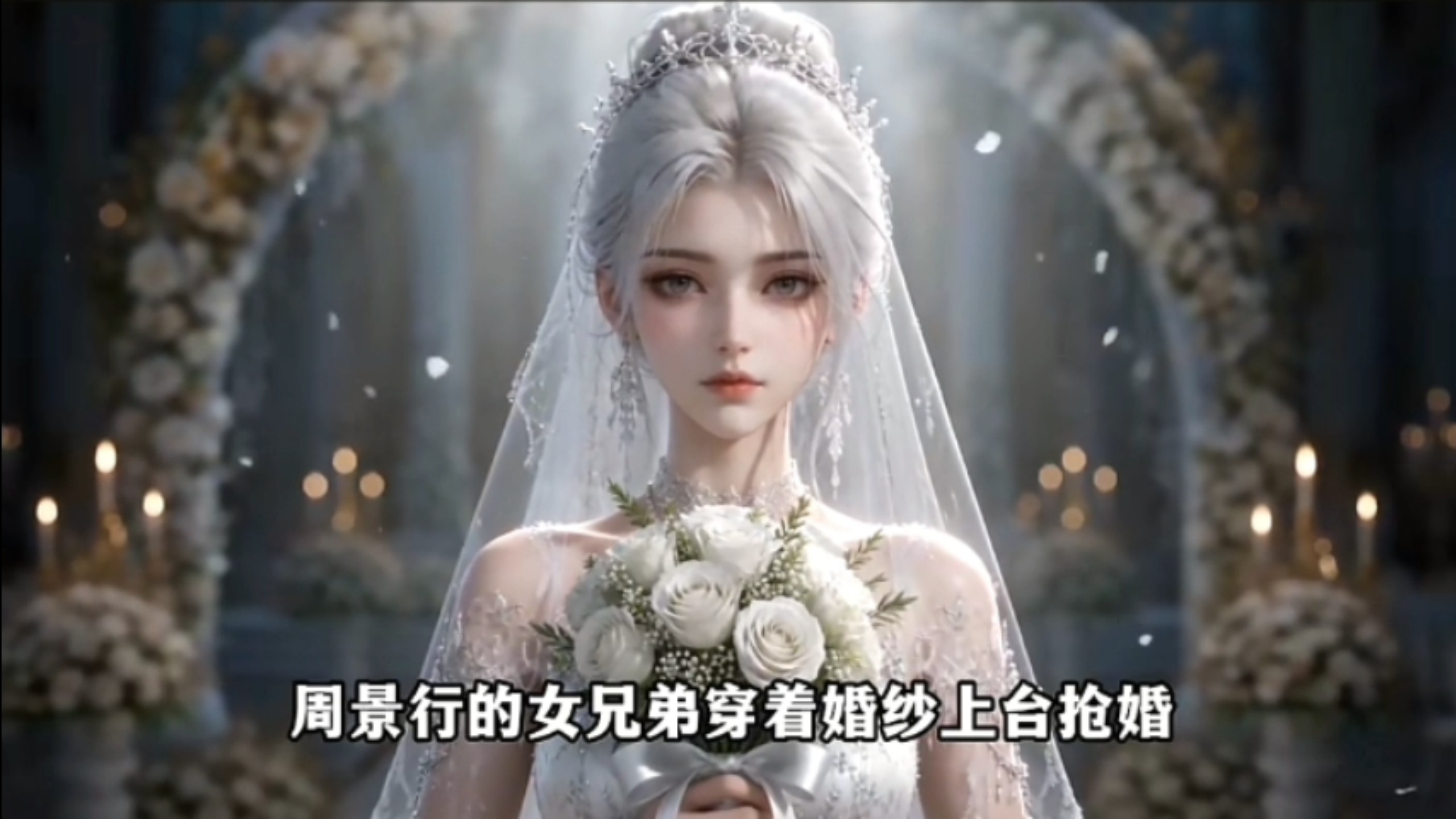婚礼当天，周景行的女兄弟穿着婚纱上台抢婚