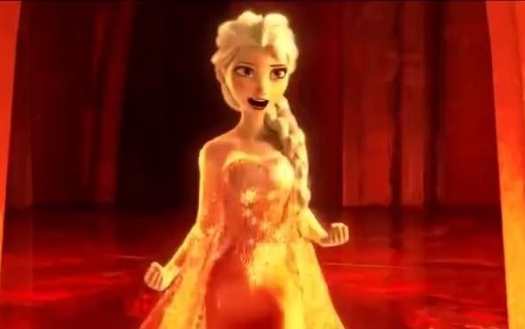 冰雪奇缘，冰雪女王“变”火焰女王，“燃烧”了其他动漫