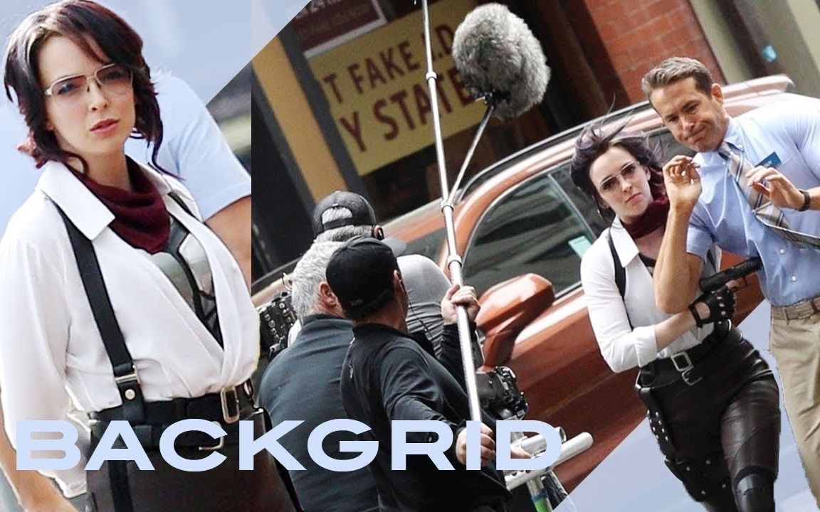 朱迪科默 电影《失控玩家》FreeGuy 拍摄路透&amp;花絮 - Jodie Comer and Ryan Reynolds filming 'Free Guy'