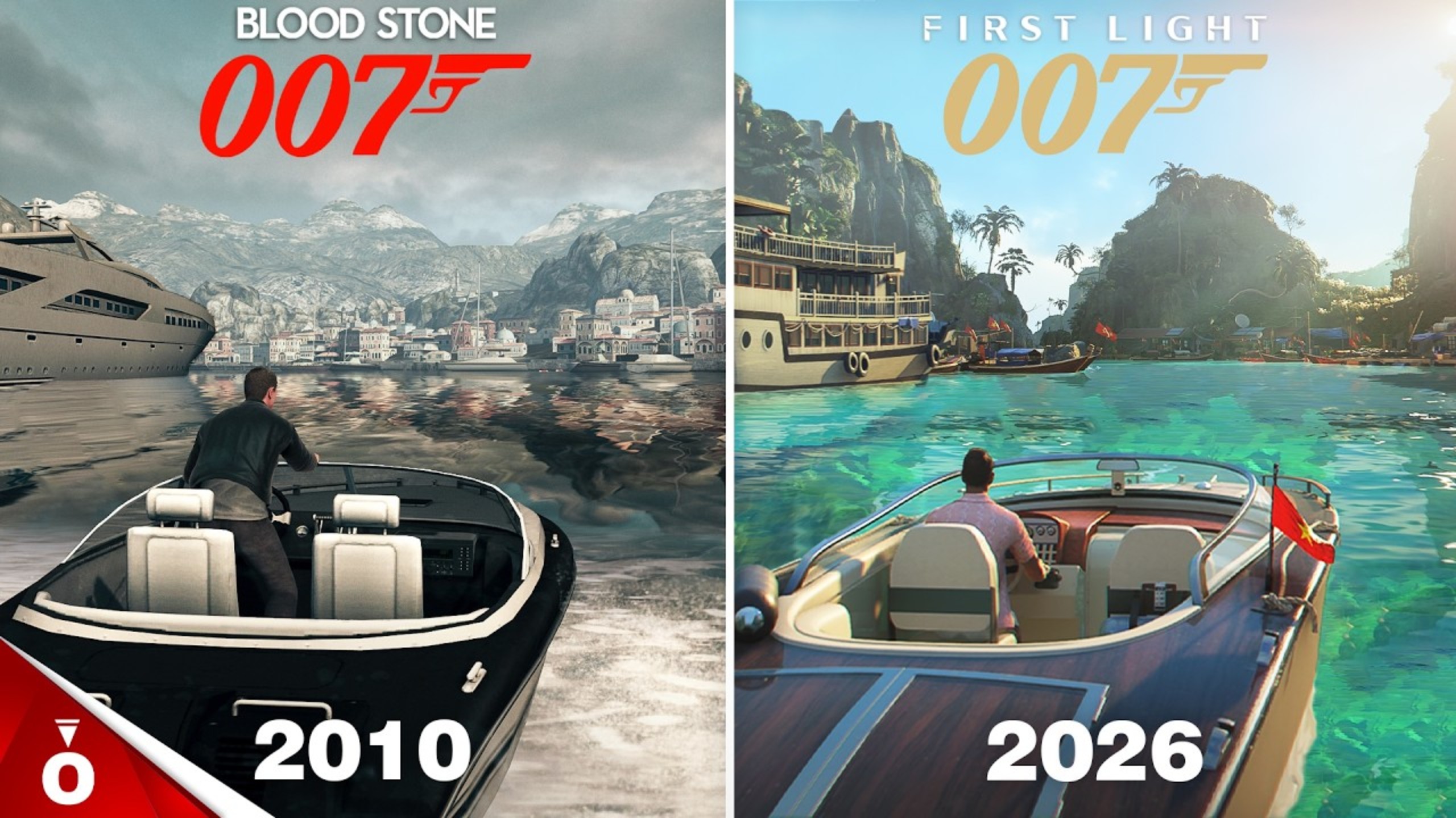 007：初露锋芒 vs. 007：血石 - 画面细节对比