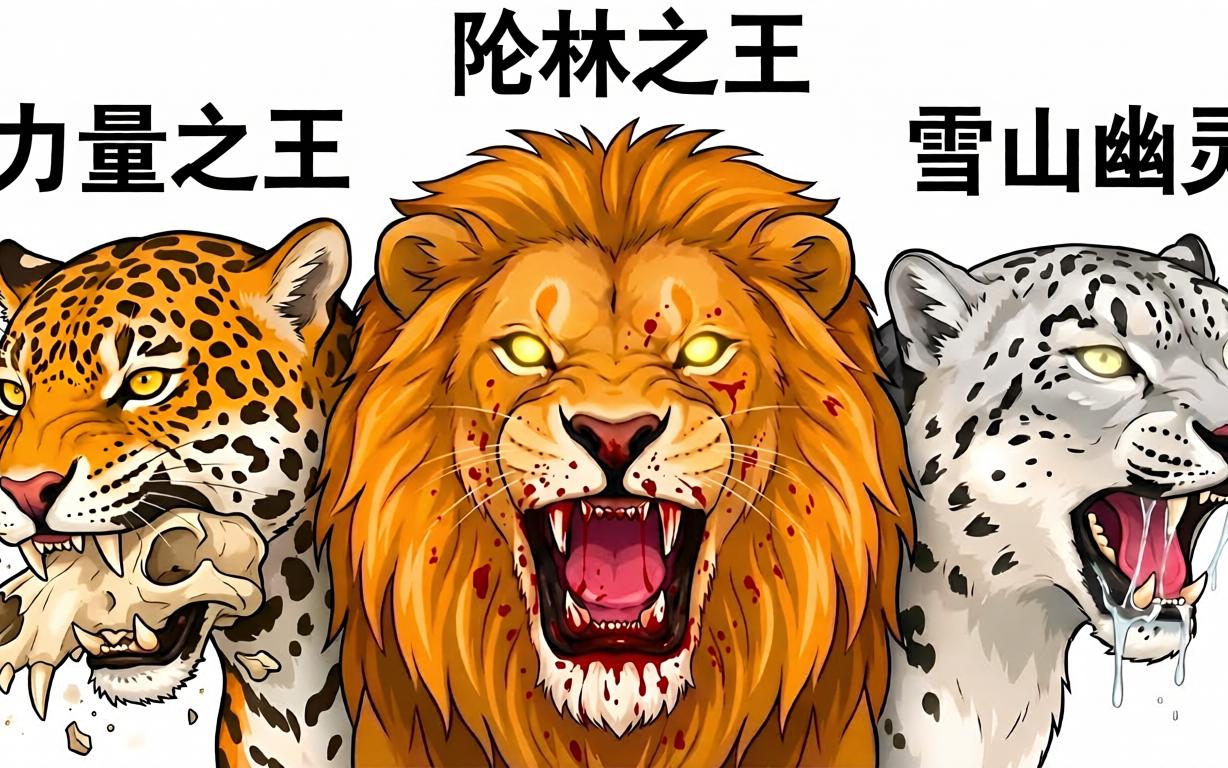 8分钟全解析！地球上所有大型野生猫科动物