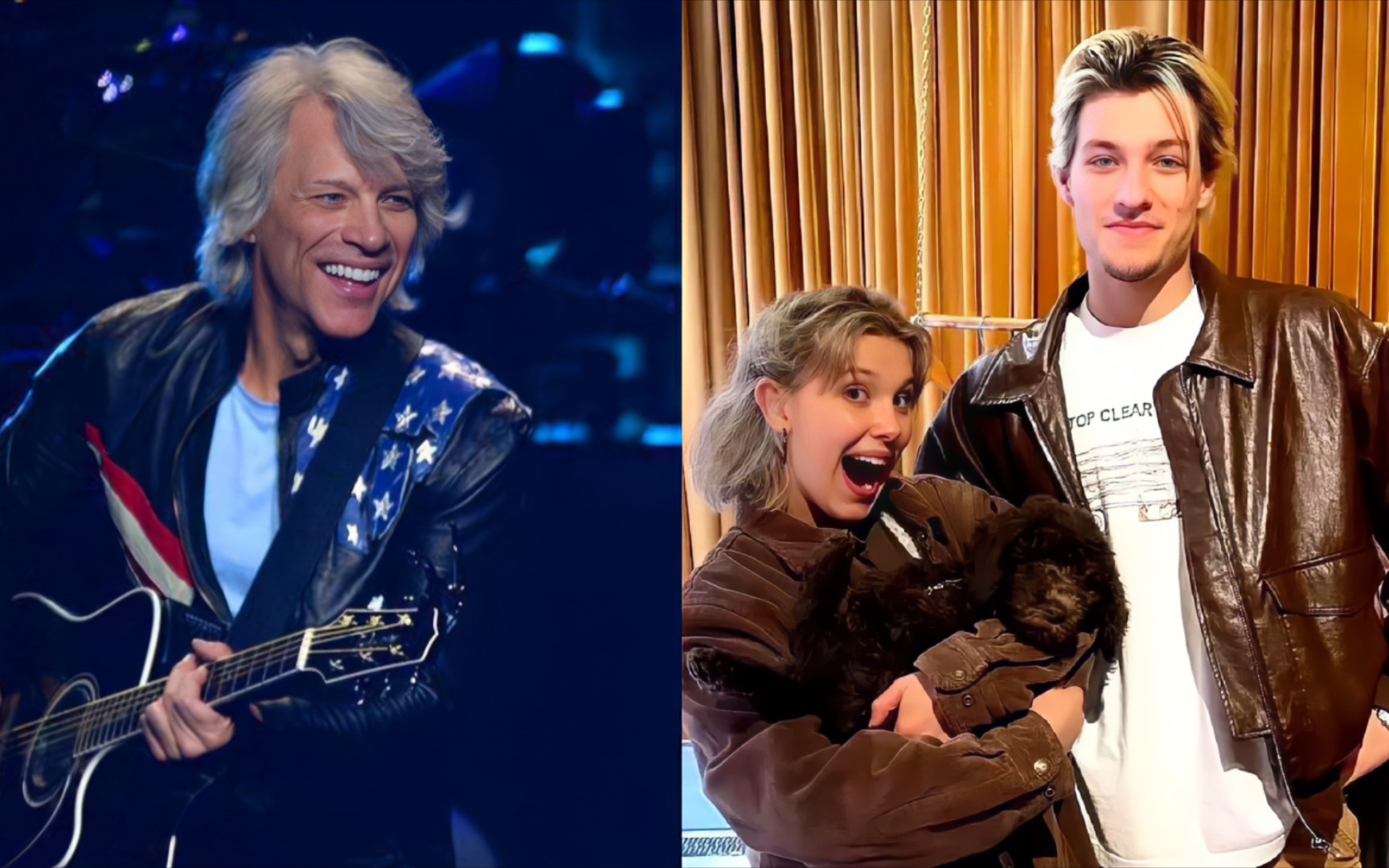 摇滚明星邦乔维谈论儿子Jake Bongiovi和Millie Bobby Brown订婚